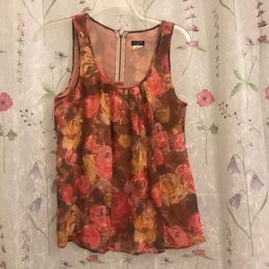 Floral JCrew tank